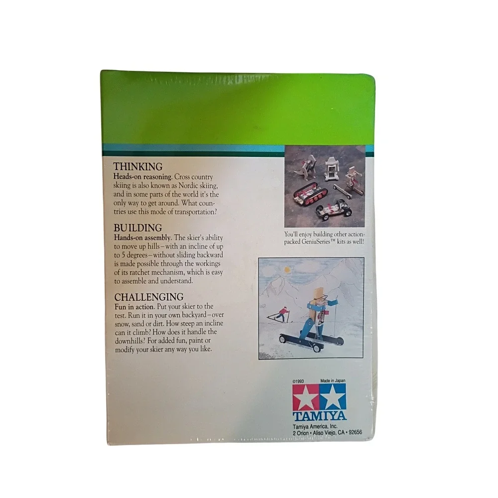 Tamiya Genius Series Motorized Action Kit Cross Country Skier 70081TA Vintage